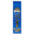 2"x8" 1st Place Stock Event Ribbons (SOCCER) Lapels